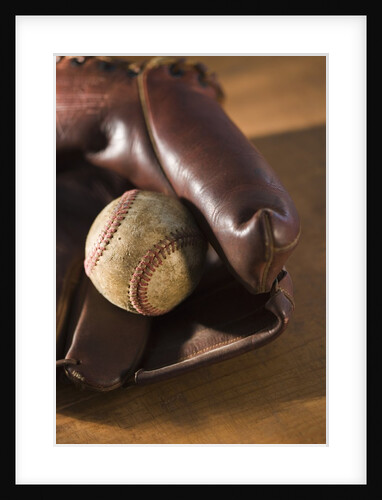 Baseball and Old Mitt by Anonymous