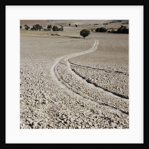 View of road winding through desert setting by Anonymous