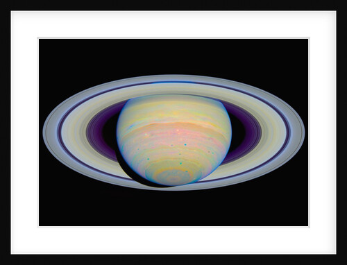 Color-Stretched View of Saturn by Anonymous
