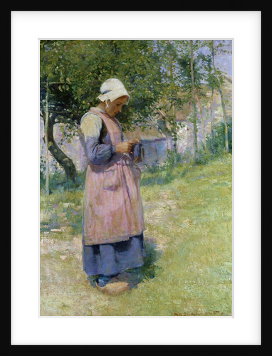 A Little Breton Maid by Hugh Bellingham Smith