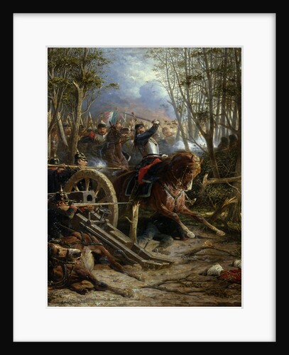 The Charge of the French Cuirassiers at Reichshof by Adolphe Yvon