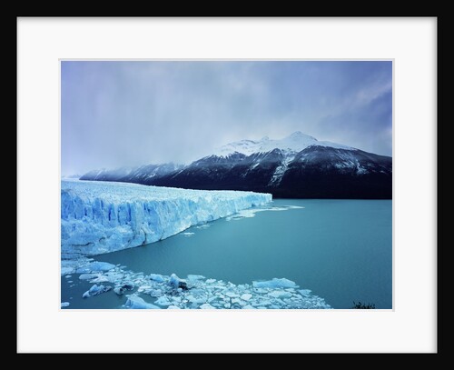 Misty Mountains Behind Glacier by Anonymous