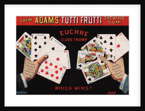 Adams' Tutti Frutti Chewing Gum Trade Card by Anonymous