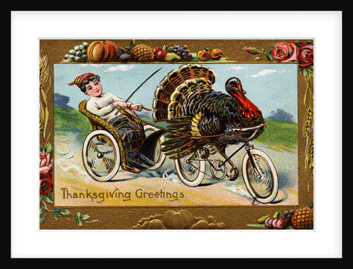 Thanksgiving Greetings Postcard by Frances Brundage