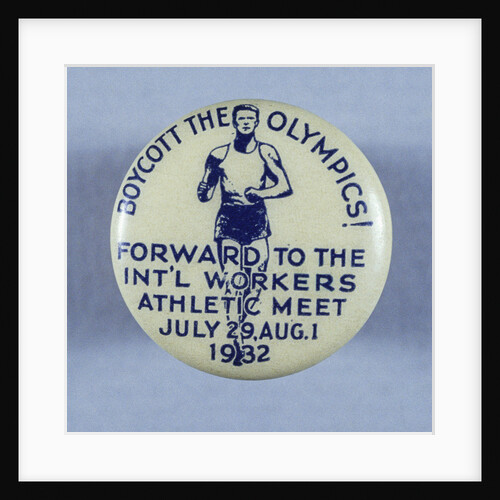 Olympic Boycott Pin by Anonymous