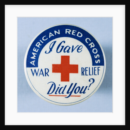 American Red Cross Button by Anonymous