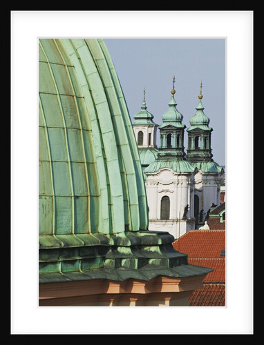 Church Dome and Bell Towers in Prague by Anonymous