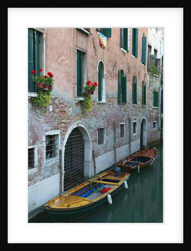 Canal and Wooden Boats by Anonymous