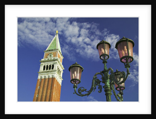 Campanile and Street Lamp by Anonymous