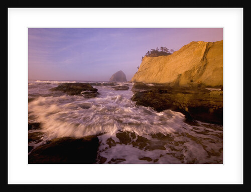 Sunrise at Haystack Rock on the Oregon Coast by Anonymous