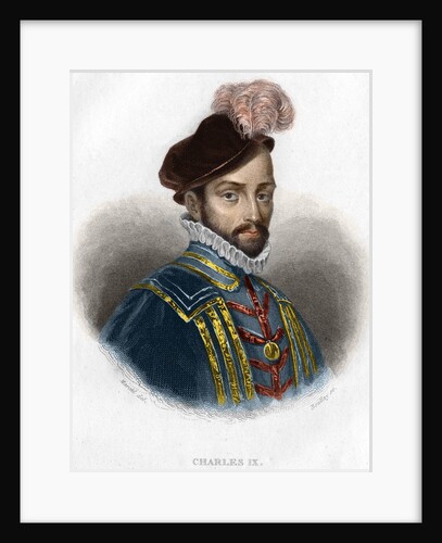 19th-Century Portrait of Charles IX, King of France by Anonymous