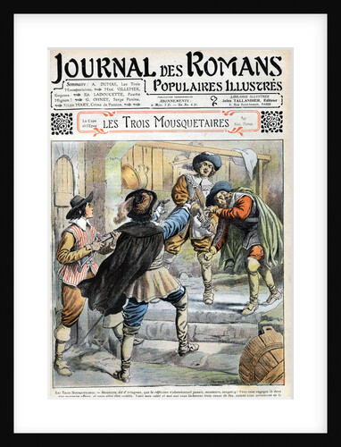 Magazine Illustration of the Three Musketeers by Anonymous