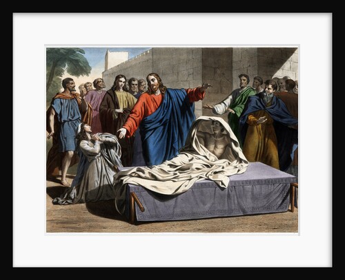 The Resurrection of the Son of the Widow of Nain 19th-Century Print by Anonymous