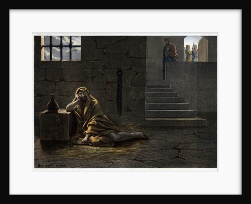 Saint John the Baptist in Prison 19th-Century Print by Anonymous