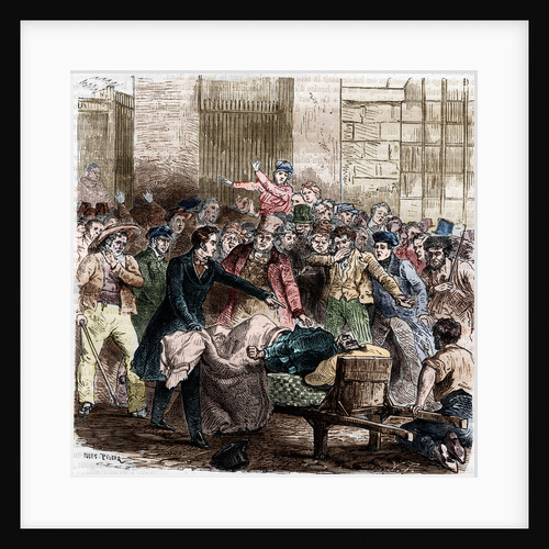 Illustration of Cholera in Paris by Jules Pelcoq