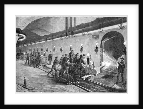 The Sewers of Paris - The Wagon Illustration by Jules Pelcoq