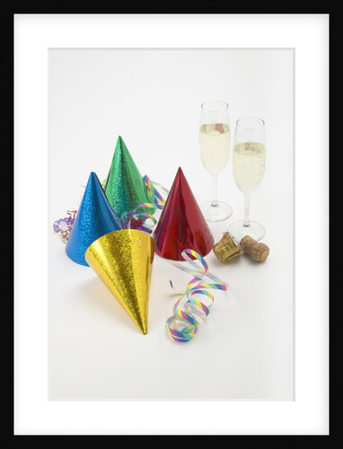 Party Hats, Streamers and Champagne by Anonymous