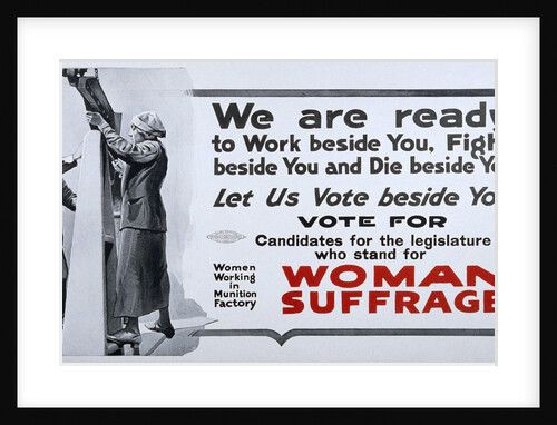Women's Suffrage Poster by Anonymous