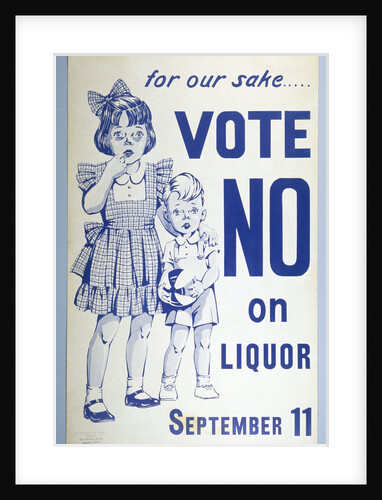 Prohibition Poster by Anonymous