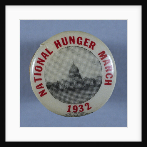 National Hunger March Button by Anonymous