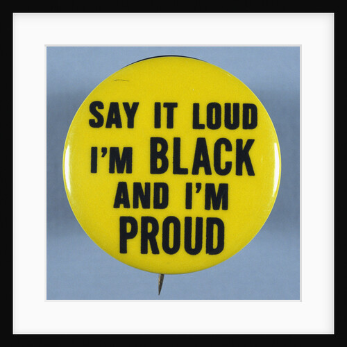 Black Pride Pin by Anonymous