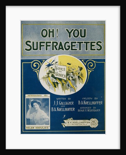 Oh! You Suffragettes Sheet Music by Anonymous