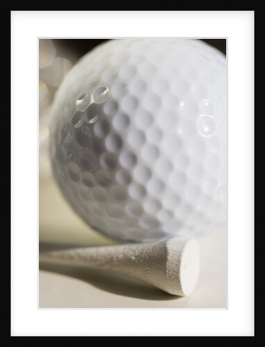 Golf Ball and Golf Tee by Anonymous