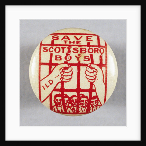 Save The Scottsboro Boys Button by Anonymous
