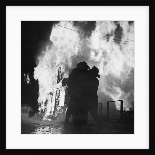 Firefighters Trying to Control Newark Fires by Anonymous