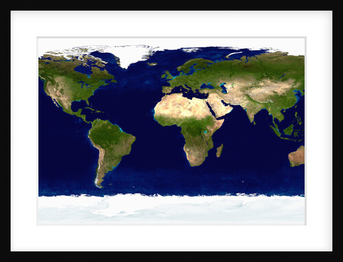 Visible Earth With No Clouds by Anonymous