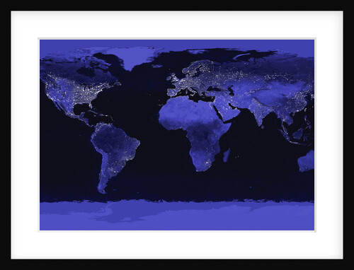Earth at Night by Anonymous