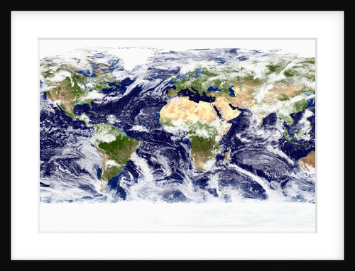 Earth with Clouds by Anonymous