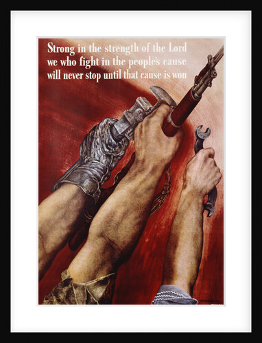 Strong in the Strength of the Lord Poster by David Stone Martin