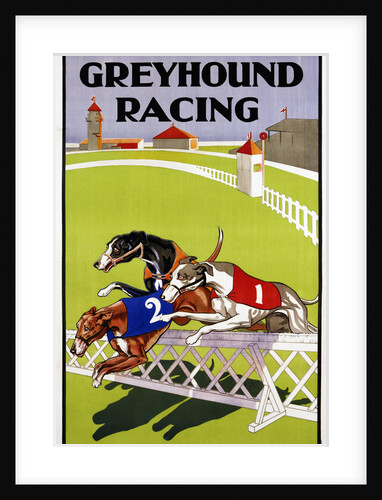 Greyhound Racing Poster by Anonymous