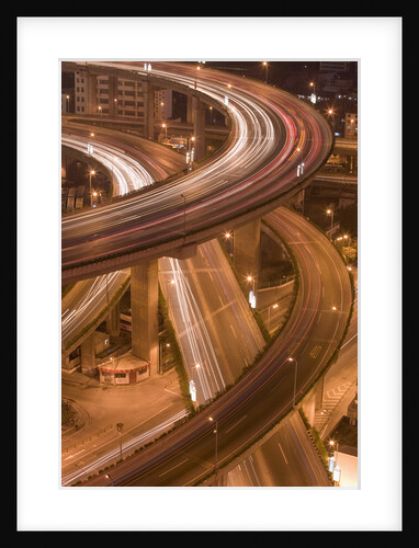 Highway Overpasses at Night by Anonymous