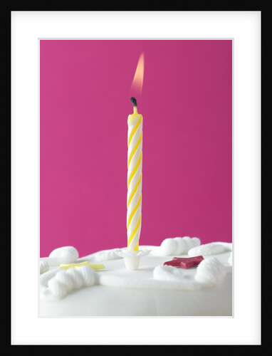 Illuminated Birthday Candle by Anonymous