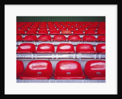 Rows of Empty Seats in Stadium by Anonymous
