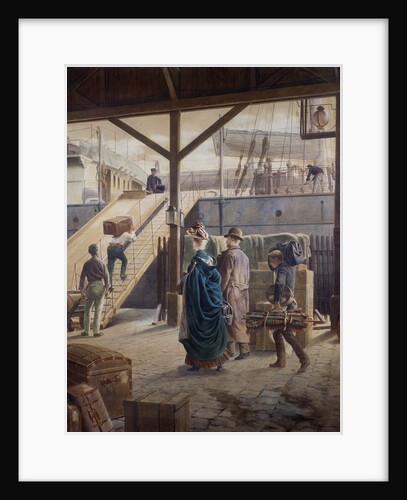 Boarding the Ship for New York by Louis Auguste Loustaunau