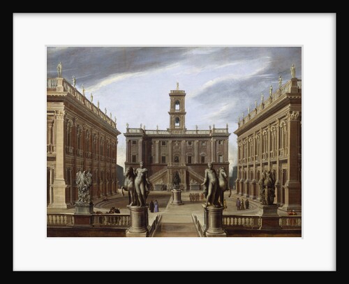 Capriccio of an Italian Palace by Pietro Francesco Garoli
