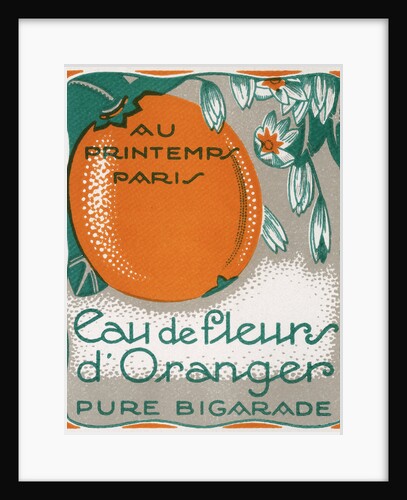 Eau de Fleurs d'Oranger Perfume Label by Anonymous