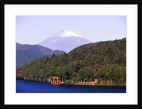 Shinto Shrine on Shore of Lake Ashi by Anonymous