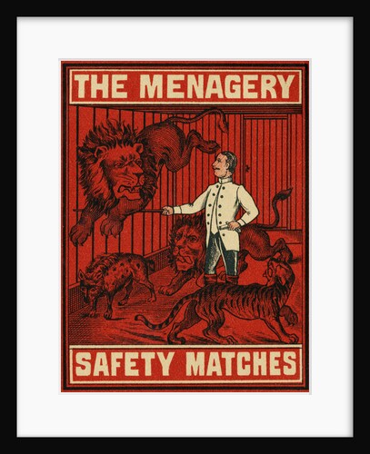 The Menagery Matchbox Label by Anonymous