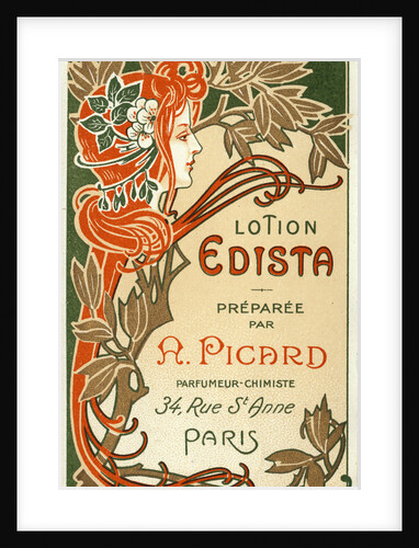 Lotion Edista Cosmetic Label by Anonymous
