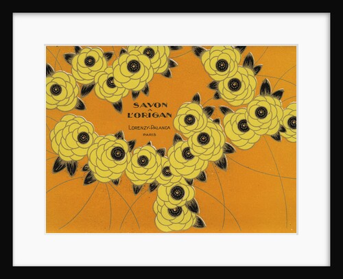 Savon a l'Origan Perfume Label by Anonymous