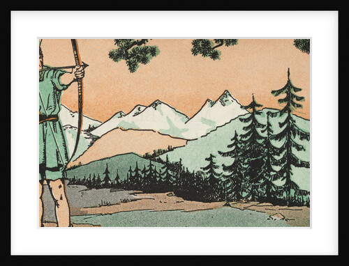 Illustration of William Tell Shooting an Apple Off His Son's Head by Anonymous