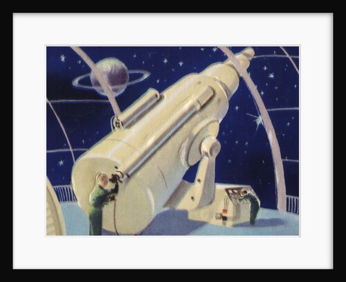 Biekens Pictorial Sticker with a Giant Telescope by Anonymous