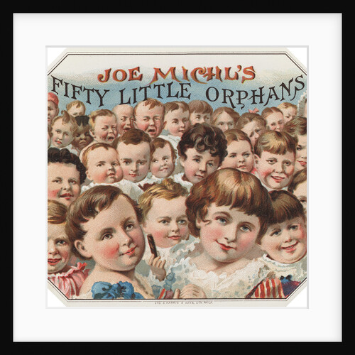 Joe Michl's Fifty Little Orphans Cigar Label by Anonymous
