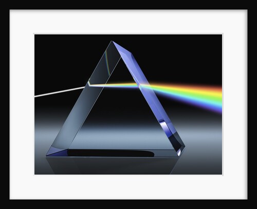 Light Beam Through Glass Prism by Anonymous