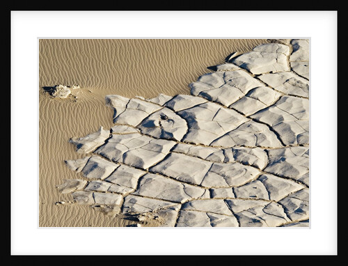Cracked Rock Formation in Desert by Anonymous