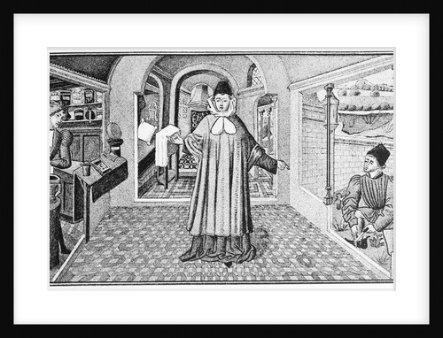 14th Century French Surgeon Guy de Chauliac by Anonymous